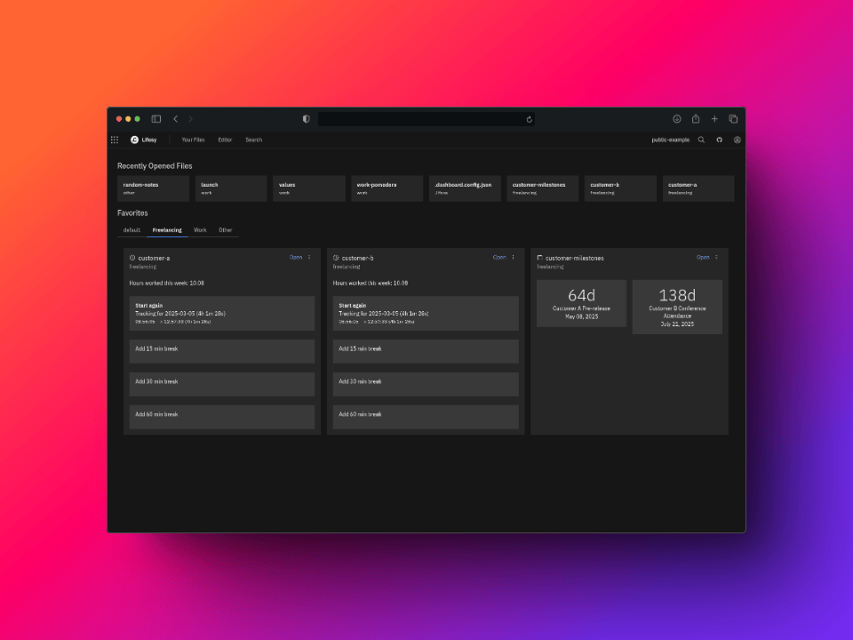 Project Dashboard
