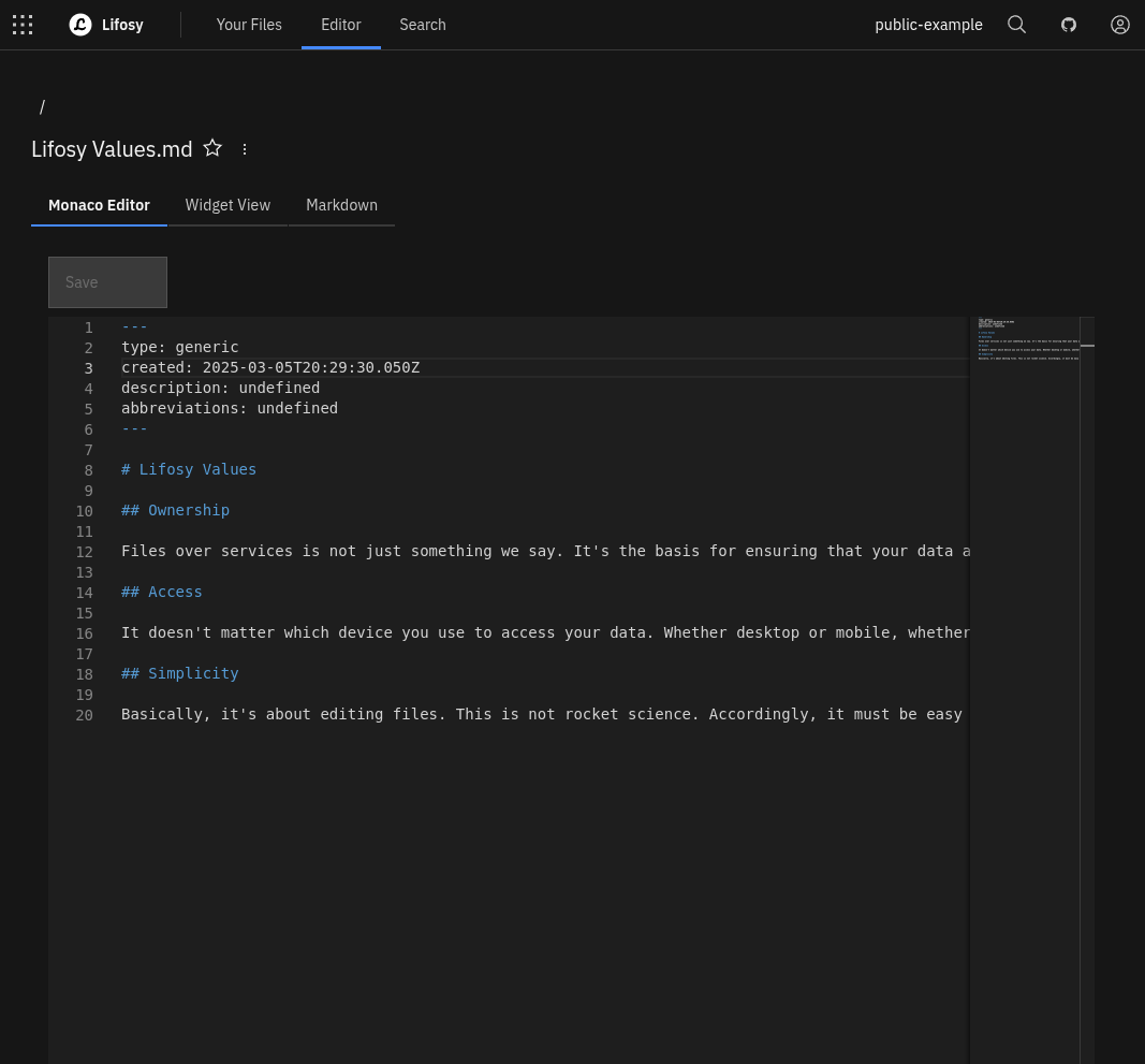 Simple interface design